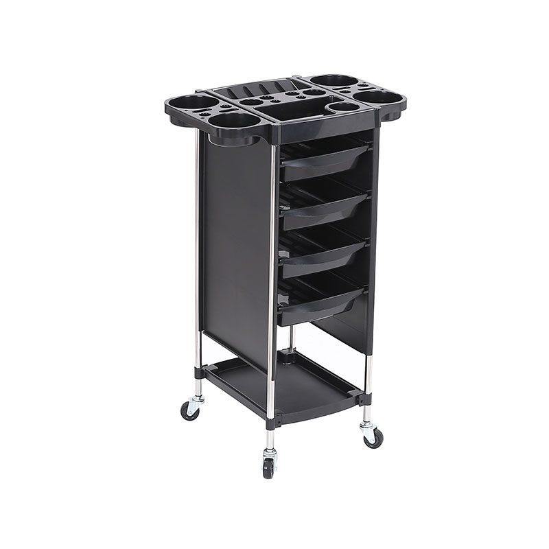 HZ2029Z ওয়ার্কটপের সাথে চুলের সেলুন ট্রলি র্যাক রোলিং