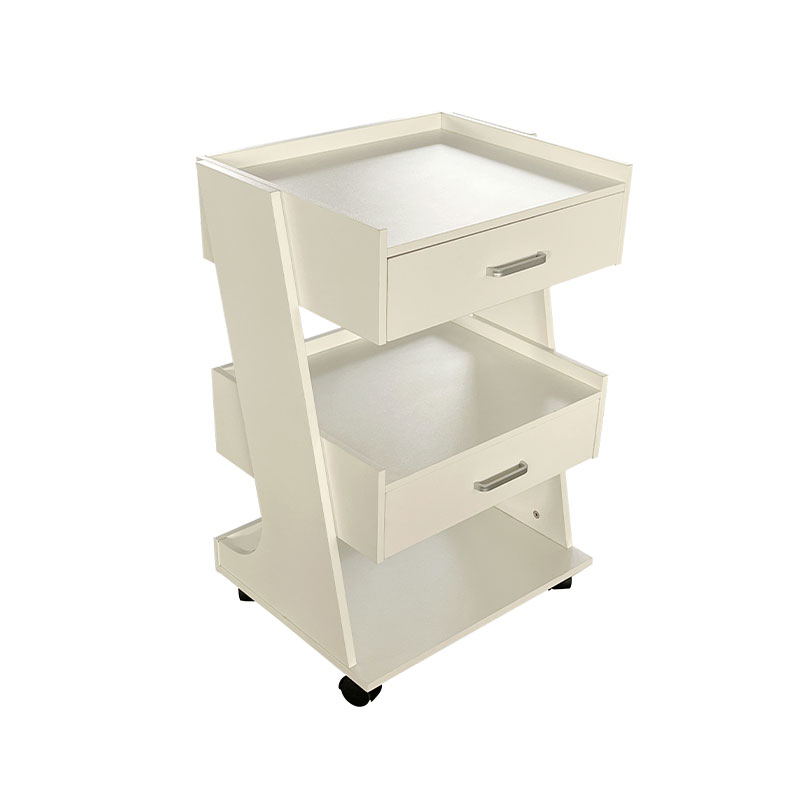 HZ2082BK / HZ2082 ড্রয়ার সহ চাকার রোলিং কার্ট নাপিত স্টেশন সহ সেলুন ট্রলি কার্ট