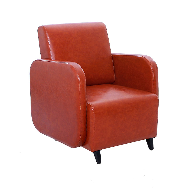 HZ7021 লাল বাদামী সিগেল পিসন সেলুন ওয়েটিং রুম বেঞ্চ