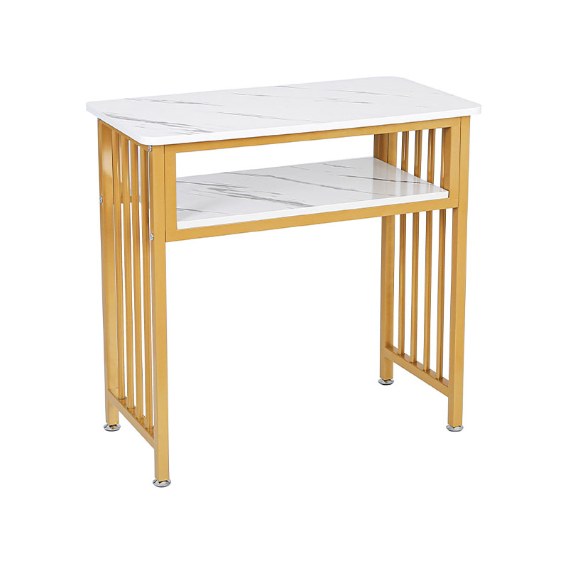 HZ2054 গোল্ড এবং সাদা মার্বেল পেরেক ডেস্ক