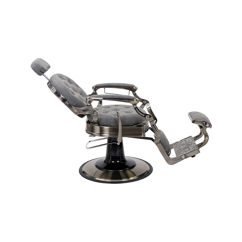 HZ8799QM ধূসর বৃত্তাকার কুশন হেয়ারড্রেসিং চেয়ার