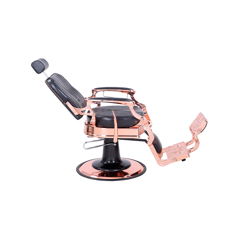 HZ87127 ভিনটেজ শৈলী হেভি ডিউটি ​​হাইড্রোলিক রিক্লাইন স্কয়ার টুইল ব্যাকরেস্ট নাপিত চেয়ার