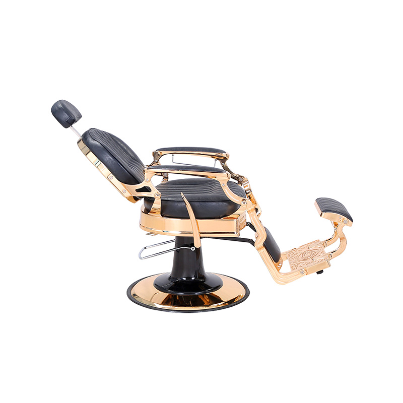 HZHZ8799E কালো প্লেড রেট্রো হেয়ারড্রেসিং চেয়ার