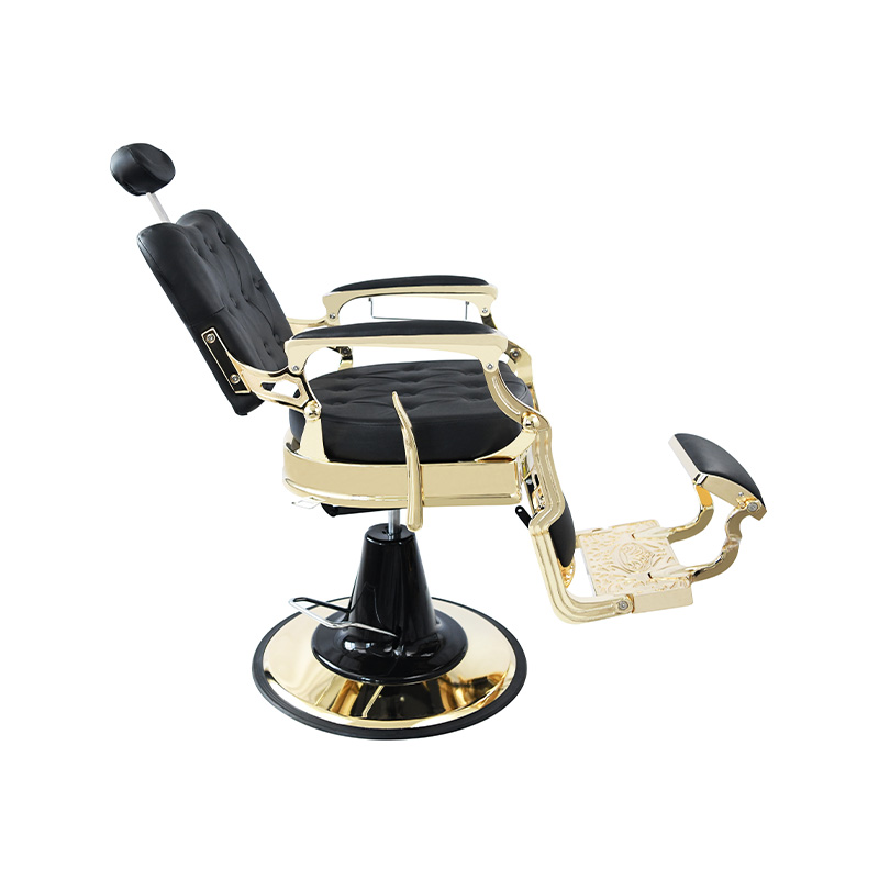 HZ8799F ভিনটেজ স্টাইলের হেভি ডিউটি ​​হাইড্রোলিক রিক্লাইন স্কয়ার ব্যাকরেস্ট নাপিত চেয়ার