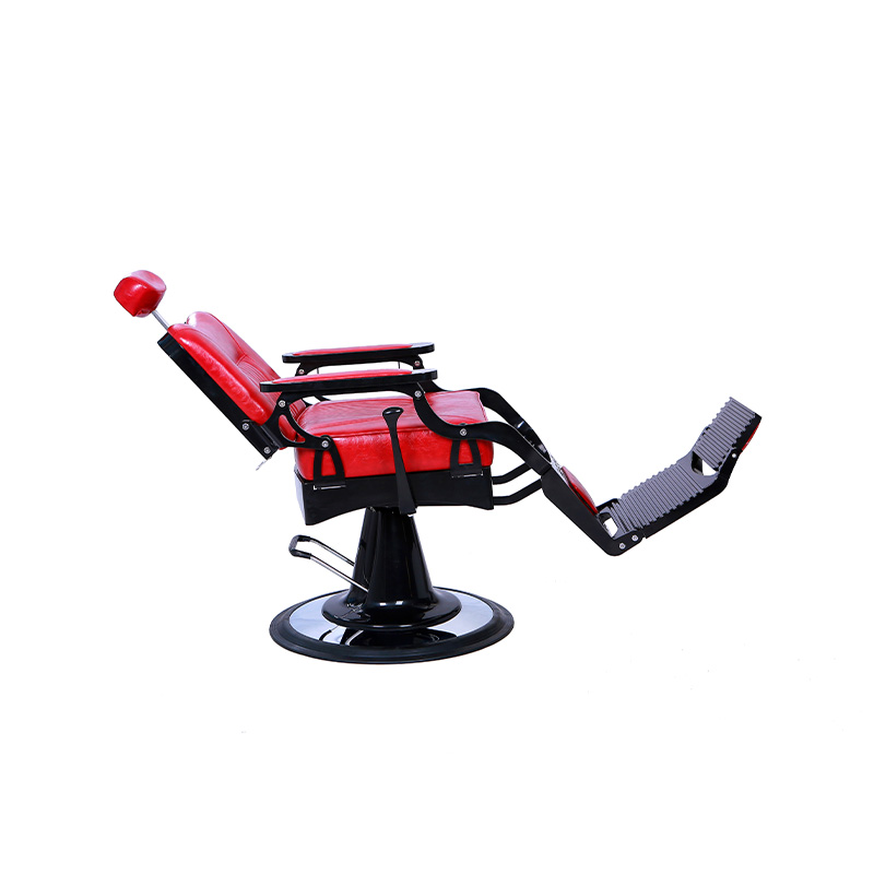 HZ8754RD ভিনটেজ শৈলী লাল সেলুন চেয়ার