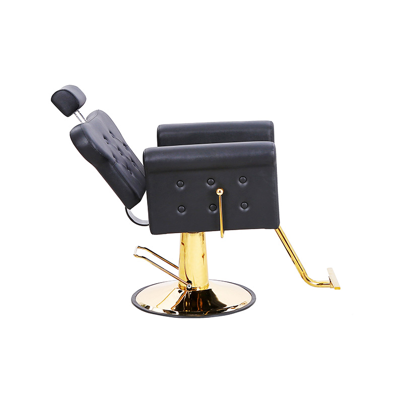 HZ88131B-GD / HZ88131B-GY / HZ88131B-LZ পিছনে হেলান দেওয়া এবং টুফ্ট করা বোতাম সহ সমস্ত উদ্দেশ্য সেলুন চেয়ার, স্টাইলিস্ট চেয়ার