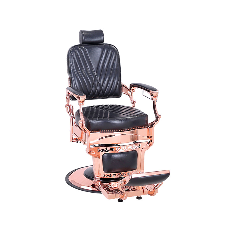 HZ87127 ভিনটেজ শৈলী হেভি ডিউটি ​​হাইড্রোলিক রিক্লাইন স্কয়ার টুইল ব্যাকরেস্ট নাপিত চেয়ার