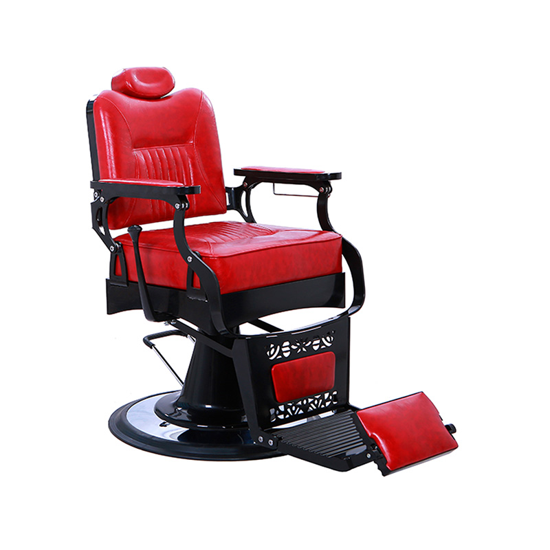 HZ8754RD ভিনটেজ শৈলী লাল সেলুন চেয়ার