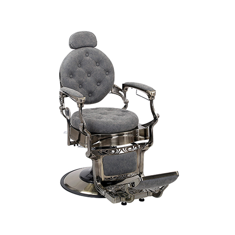 HZ8799QM ধূসর বৃত্তাকার কুশন হেয়ারড্রেসিং চেয়ার