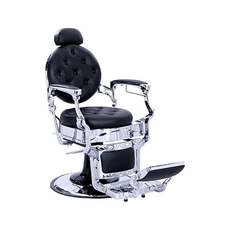 HZ8799SL সিলভার ফ্রেম হেয়ারড্রেসিং সেলুন সরঞ্জাম নাপিত চেয়ার