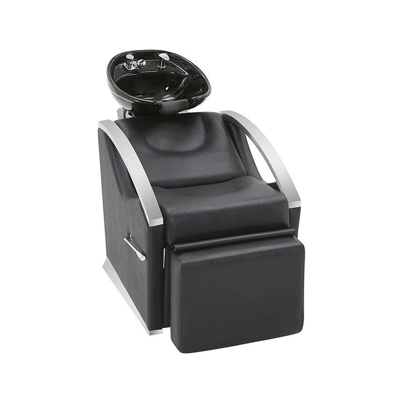 পায়ের বিশ্রাম সহ HZ9002 ব্যাকওয়াশ শ্যাম্পু স্টেশন চেয়ার ইউনিট