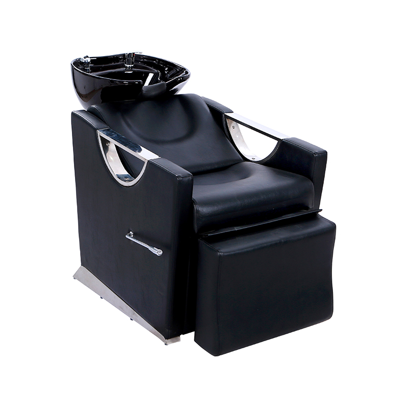 HZ9004 সামঞ্জস্যযোগ্য সিরামিক শ্যাম্পুর বাটি সিঙ্ক এবং চেয়ার সেট