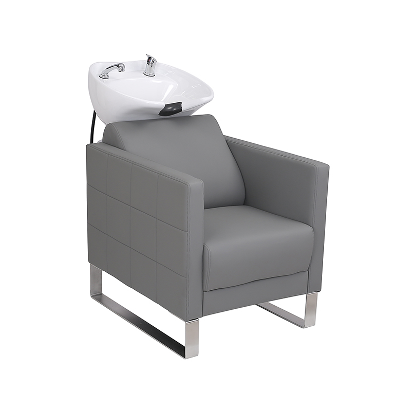 HZ9102 / HZ9102H কালো ব্যাকওয়াশ শ্যাম্পু সিরামিক বাটি এবং চেয়ার